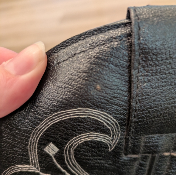 Toro Palomo -  Black Cowboy Boots With White Embroidery - Size 8 - Picture 5 of 11